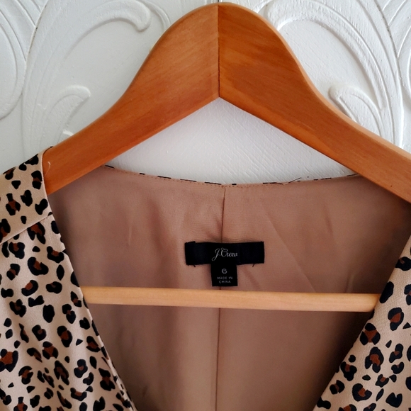 J. Crew Dresses & Skirts - J. Crew Leopard Dress Size 6